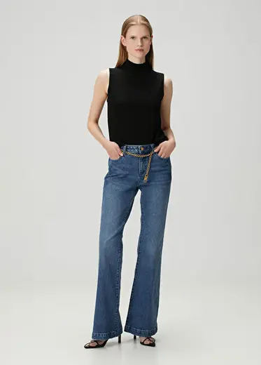 Mavi Flared Jean Pantolon