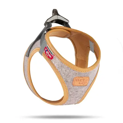 Curli Alpıne Clasp Vest Harness Köpek Tasması 56x62cm (Gri) [XL]
