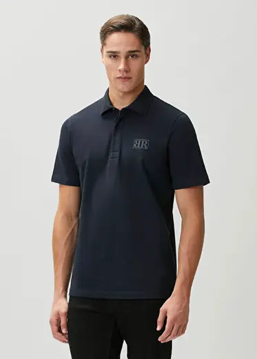 Lacivert Polo Yaka T-shirt