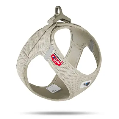Curli Vest Harness Köpek Göğüs Tasması 26,7x30cm (Bej) [XXXS]