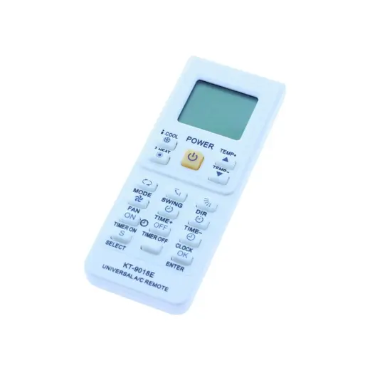 Universal KT-9018E Klima Kumandası - KT-9018E Beyaz Renkli Geniş Uyumlu Parça Tipi Kumanda