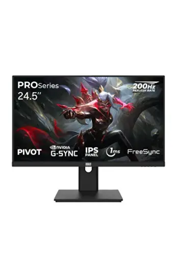 PROSeries P245FHD200 1ms FHD 200Hz 24.5 İnç FreeSync G-Sync IPS Pivot Oyuncu Monitörü