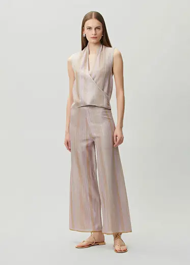 Pembe Simli Pantolon