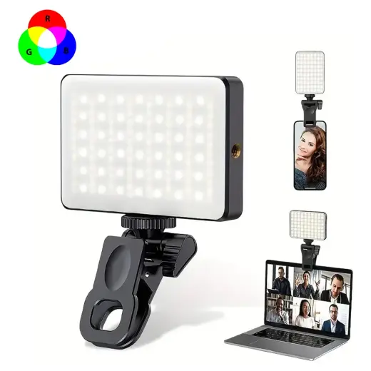 Microcase Şarjlı Çok Fonksiyonlu Ayarlanabilir Rgb Ürün Çekim Işığı Softbox Fotoğraf Stüdyo Aydınlatması Cep Ledi AL4965