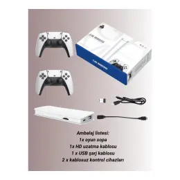M15 Retro Konsol – 20.000 Oyunlu, Çift Gamepadli, 4K HDMI 3
