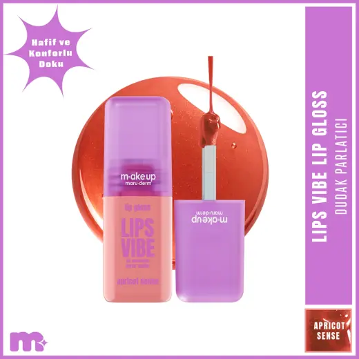 Maruderm Make Up Lips Vibe Dudak Parlatıcısı Apricot Sense