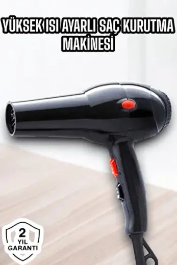 2200W Profesyonel Saç Kurutma Makinesi, Güçlü ve Dayanıklı Tasarım