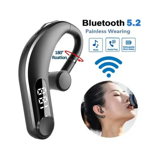 Tastech Tekli Bluetooth Kulaklık Sağ Sol Kulak Uyumlu 180 Derece Dönebilen Type C Girişli Şarjlı Kablosuz