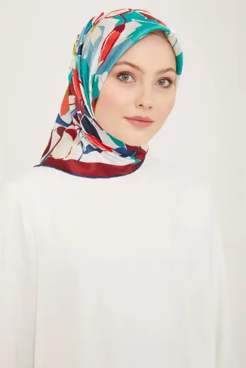 Armine Klasik Desenli Sura İpek Eşarp 24Ya9154 5 60