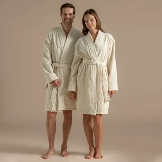 Carlına Bambu Unısex Bornoz Natural