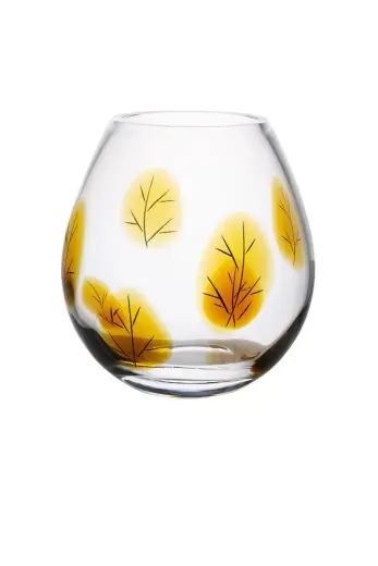 Yapraklı Vazo Amber