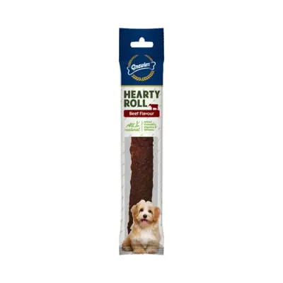 Gnawlers Hearty Roll Doğal Kolajen Biftekli Köpek Ödül Kemiği 22,5cm 80gr