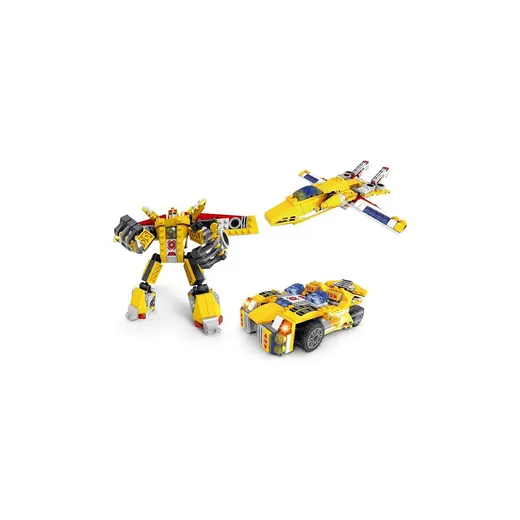 AKS Ausini 273 Parça Sarı Dönüşen Robot Renkli 3+