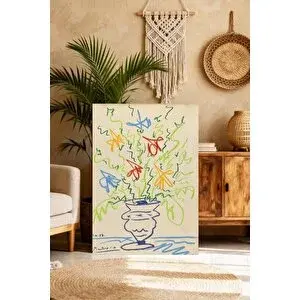 Mgi Design Şık Picasso Soyut Sanat Kanvas Tablo Dekoratif Duvar Sanatı | Modern Duvar Dekoru | Salon, Yatak Odası Ve Ofis İçin | Sanatsal Ev Dekorasyonu 80x120 cm
