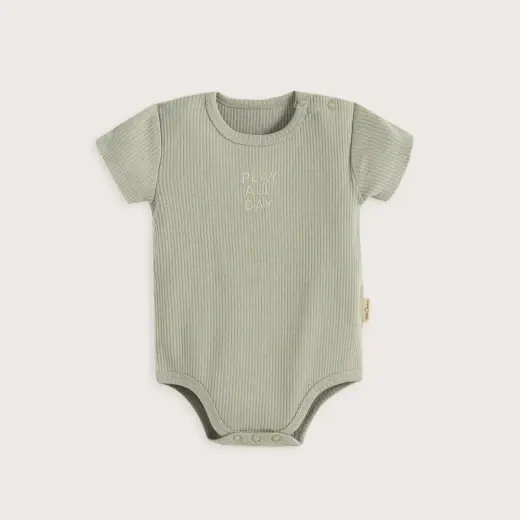Cute Circus Kısa Kollu Body YEŞİL