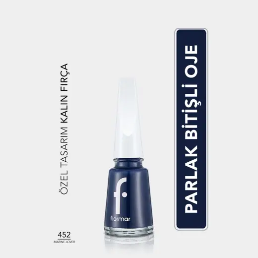 Flormar Nail Enamel Yoğun Pigmentli Oje 452 Marine Lover