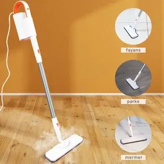 Yui NV602 Çok Fonksiyonlu Buharlı Temizlik Makinesi - Beyaz - 1200 Watt
