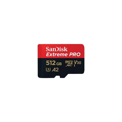 Sandisk Extreme Pro 512 GB 200/140 MB/S Microsdxc Uhs-I A2 V30 Adaptörlü Hafıza Kartı SDSQXCD-512G-GN6MA