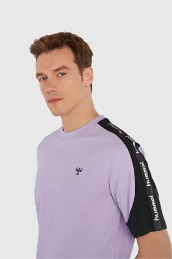 MAX OVERSIZE KISA KOLLU TİŞÖRT Mor Erkek Tişört