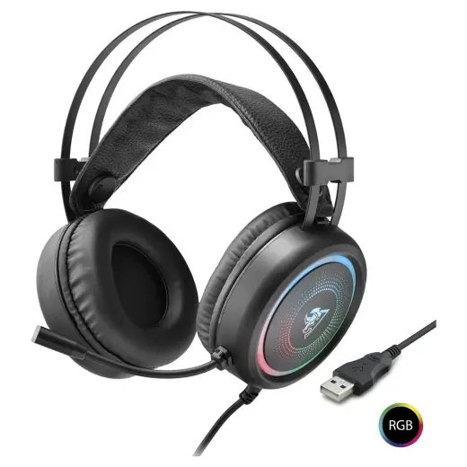 G882 USB 7.1 RGB Oyuncu Kulaklığı - Siyah