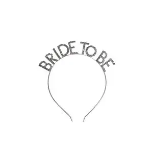 Parti Adresi Bride To Be Taç Taşlı Metal Bekarlığa Veda Parti Tacı Gümüş