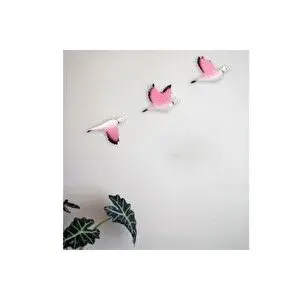 Vivense Güverci̇n Üçlü Duvar Süsü, Pembe