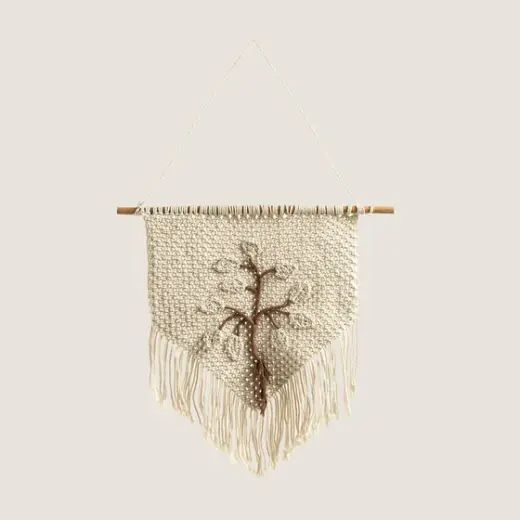 Boho Live Makrome Duvar Dekoru Natural