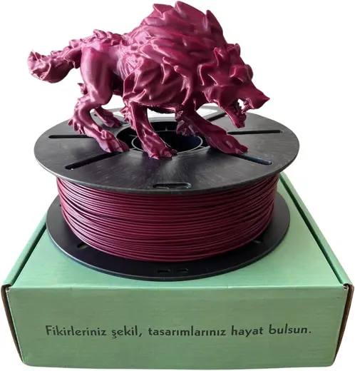HYPER 1.75mm Bordo 1kg-Hızlı 3D Yazıcı Filamenti - Profesyonel Baskı | Profesyonel Baskı kalitesi,Ams Uyumlu,hyper