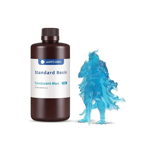 Anycubic Standart Yarı Saydam Mavi Reçine 1kg Sla - Teknoartshop