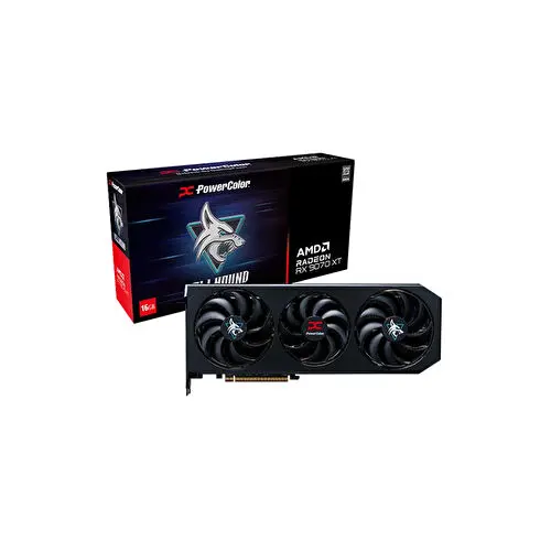 PowerColor Hellhound RX9070XT 16G-L/OC 16 GB 256Bit GDDR6 Ekran Kartı