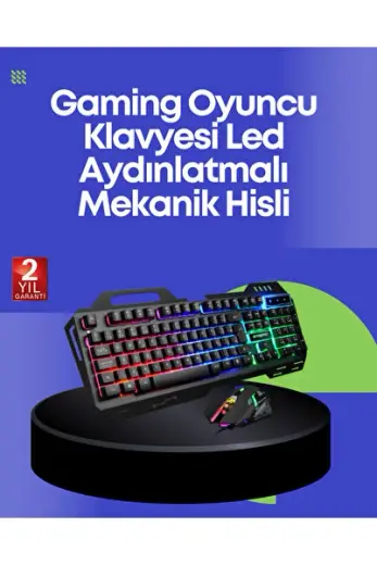 PG8018 LED Aydınlatmalı Mekanik Klavye Mouse – Oyunlarda Üstün - Lisinya