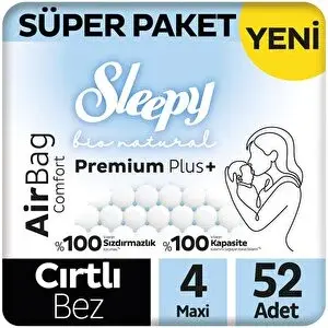 Bio Natural Airbag 4 Beden 52 Adet