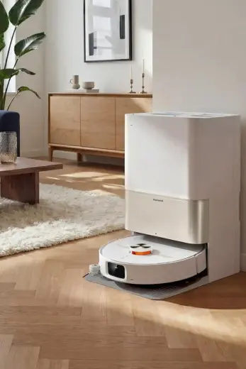 Homend Alex 50 Pro Ulticlean AI Destekli Akıllı Robot Süpürge 28000 Pa Emiş Güçlü Beyaz