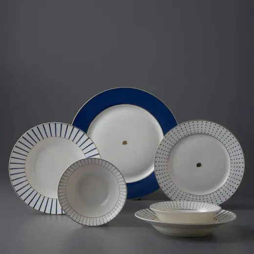Jumbo Navy 24 Parça 6 Kişilik Yemek Takımı