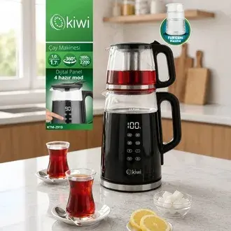 Kiwi KTM-2919 Çay Makinesi - Siyah - 2200 Watt