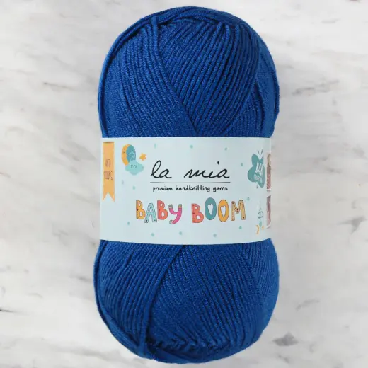 La Mia Baby Boom Saks Mavi El Örgü İpi - 605