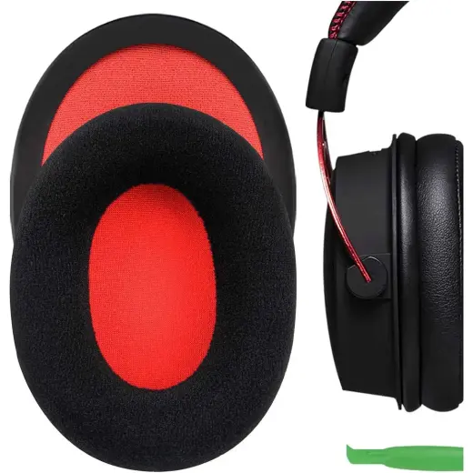 M.TK Moveteck Kingston Hyperx Cloud 2 Iı 3 Iıı Cloud Stinger Flight Silver Cloud Alpha S Cloud Uyumlu Kulaklık Pedi Süngeri Kılıfı + Aparatlı