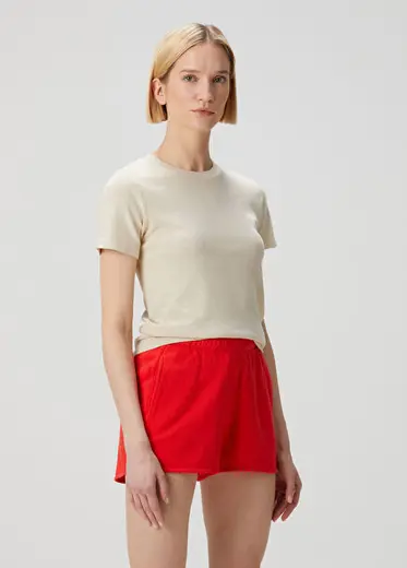Bej T-shirt