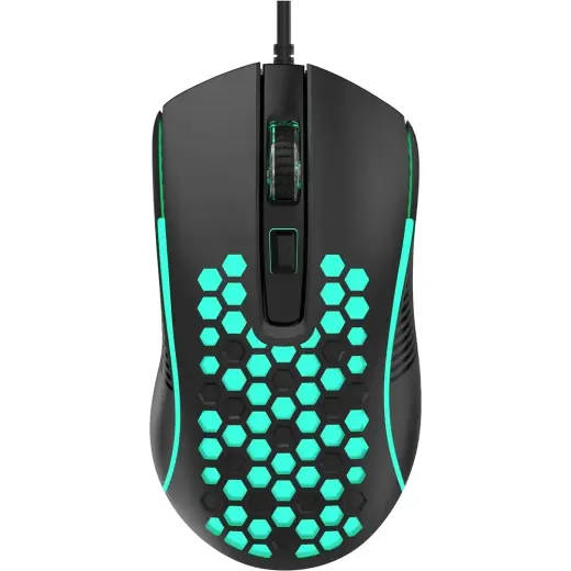 Aula S11 3600DPI Rgb Optik Oyuncu Mouse, Siyah