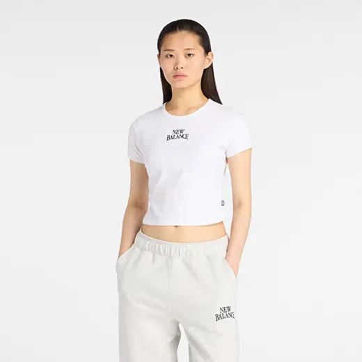 New Balance WT61Y33Q Beyaz Kadın Tişört
