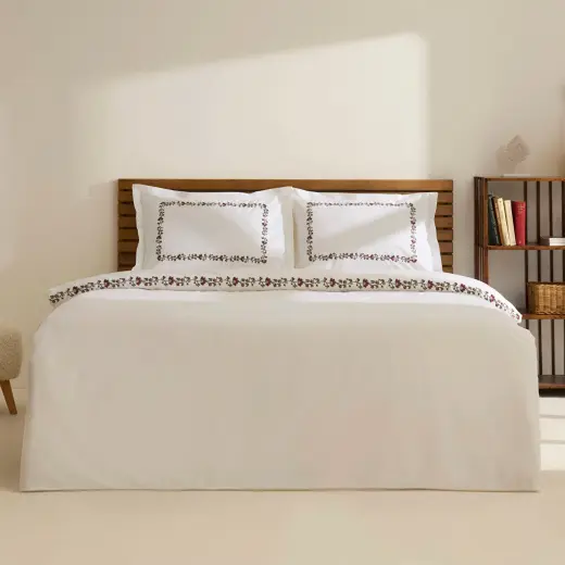 Karaca Home Merlith Çift Kişilik Nevresim Takımı Beyaz