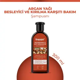 Tresan Argan Yağı & Phytokeratin Besleyici ve Kırılma Karşıtı Bakım Şampuanı 300 ml 1