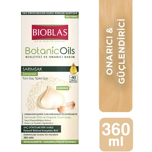 Bioblas Botanic Oils Sarımsak Şampuanı 360 ml