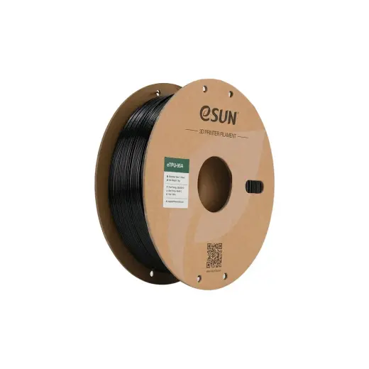 Esun 1,75 mm ETPU-95A Esnek TPU Filament 1 kg Siyah Renk Yüksek Kalite ile 3D Yazıcı Uyumlu