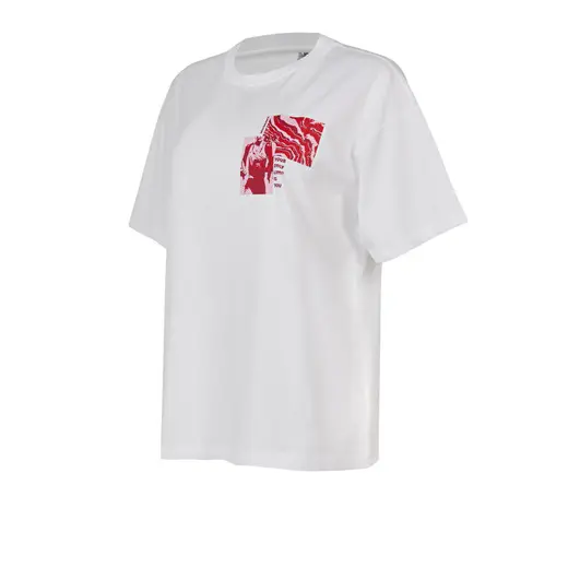 New Balance WNT1636 Beyaz Kadın Tişört