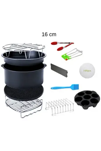 Xiaomi Philips Tefal Kumtel Uyumlu 3.5 Litre 6 Inç Hava Fritözü 12'li Yedek Parça Seti