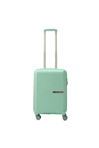 Bavul Büyük ve Kabin 2li Set Kırılmaz Silikon Valiz V374 Mint Yeşili