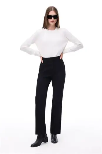 Akadias Slim Fit Uzun Boy Siyah Pantolon