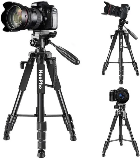 coverzone Profesyonel NP-8850 Kamera ve Telefon Standlı Ayarlanabilir 175 cm Tripod