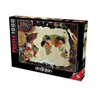 Anatolian Puzzle 1000 Parça Baharatlı Dünya Haritası